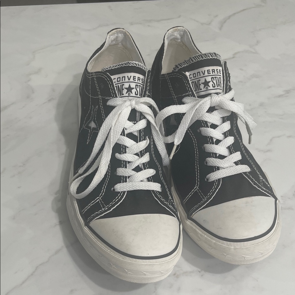 Converse One Star Black and White Sneakers